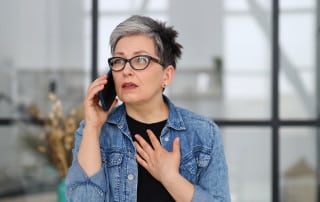 . A phone call that appears to be from the credit union with a person on the other end who is calm, professional, and ready to help.